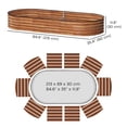 thumbnail image 3 of Outsunny Raised Garden Bed, 7' x 3' x 1' Galvanized Planter Box, Brown, 3 of 10