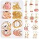 thumbnail image 1 of Kit de 10 pares de pendientes de luna y estrella esmaltados, con dijes de planeta, corazón y gato, color rosa, modernos, para mujer, no plegables., 1 of 9