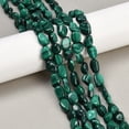 thumbnail image 2 of Natural Malachite Beads Strands Tumbled Stone 8~12x7~10x5.5~8mm Hole: 0.5mm about 43pcs/strand 15.55 inch(39.5cm), 2 of 5