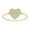 10K Yellow Gold, variant on FINE JEWELRY 10K White Gold Diamond Heart Chain Ring (1/6 cttw, I-J Color, I2-I3 Clarity) Size 6