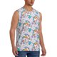 thumbnail image 2 of Fotbe Unicorn DoingYoga Men's Camiseta sin Mangas Estampada para Hombres, Playera Casual para Gimnasio, Entrenamiento, Playa-3X-Large, 2 of 7