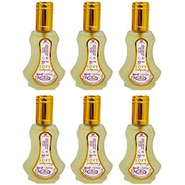 Perfume Al-Rehab Soft Eau de Parfum, 35 ml, para mujer (paquete de 6)