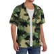 thumbnail image 2 of Fotbe Camouflage Dinosaur Camisa Estampada de Manga Corta para Hombre, Casual de Verano, Estilo Playero, Sin Arrugas-Small, 2 of 5