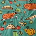 thumbnail image 4 of SKYSONIC Velvet Plush Throw Thermal Blanket - 4x5FT - Thanksgiving Turkey Pumpkin Printed for Couch Bed Sofa Car, 4 of 5