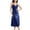 Blue, variant on Women's Satin Nightgown Chemise Full Slip Lingerie Valentines Day Sleeping Fashion Comfy Cami Fall Sexy Loose Loungewear Pink 12-14