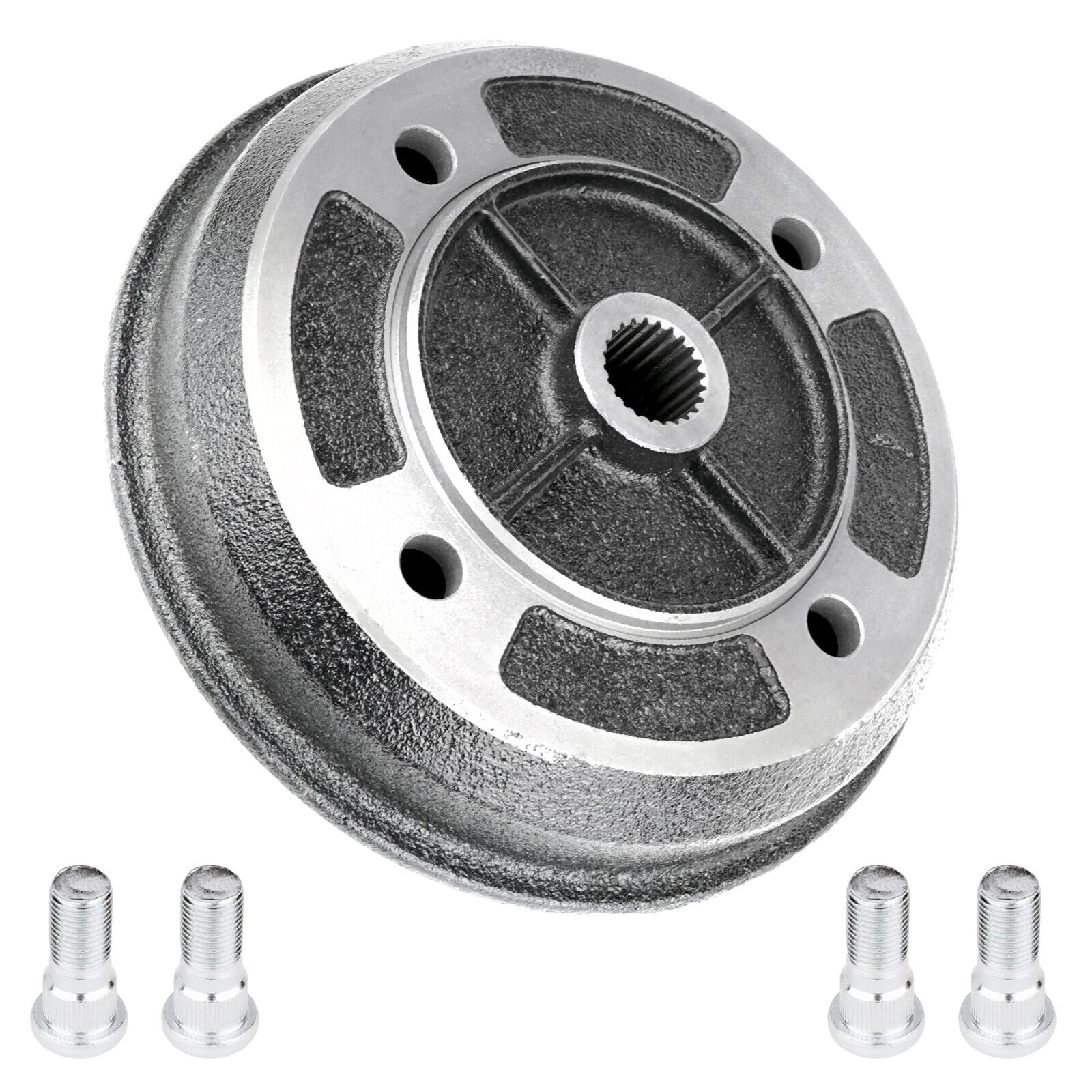 Caltric Front Brake Shoes & Cylinder For Kawasaki Mule 2510 4x4 & Other Models (1994-2000)