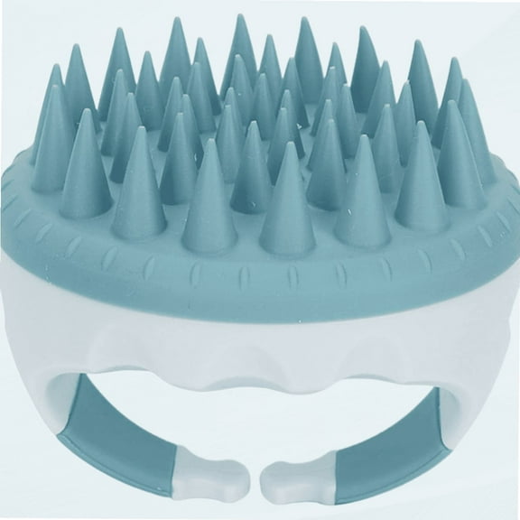 Scalp Massager Shampoo Brush, Manual Scalp Care Hair Scrubber, Hair Washing Scalp Exfoliator with Soft Silicone Bristles for Hair Growth, Dandruff Removal, Thick Curly Wet Dry Hair (Green)