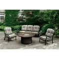 Furniture of America Bellamy Patio Chair, Set of 2, Antique Black