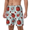 thumbnail image 2 of Balery Insects Mens Swim Trunks Swim Shorts for Men Quick Dry Inseam Beach Shorts with Compression Liner Pocket-Large, 2 of 9