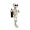 A, variant on Skeletons for Halloween Tabletop Decoration Prone Skeleton Figurine holding Wine Glass Gothic Room Ornaments Spooky Halloween Decorations Indoor Party Centerpiece