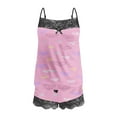 thumbnail image 4 of hotojiny 2 Piece Valentine's Day Pjs Set for Women Fashion Cute Sleeveless Cami Tops with Shorts Lace Trim Pajama Sets Homewear, 4 of 5