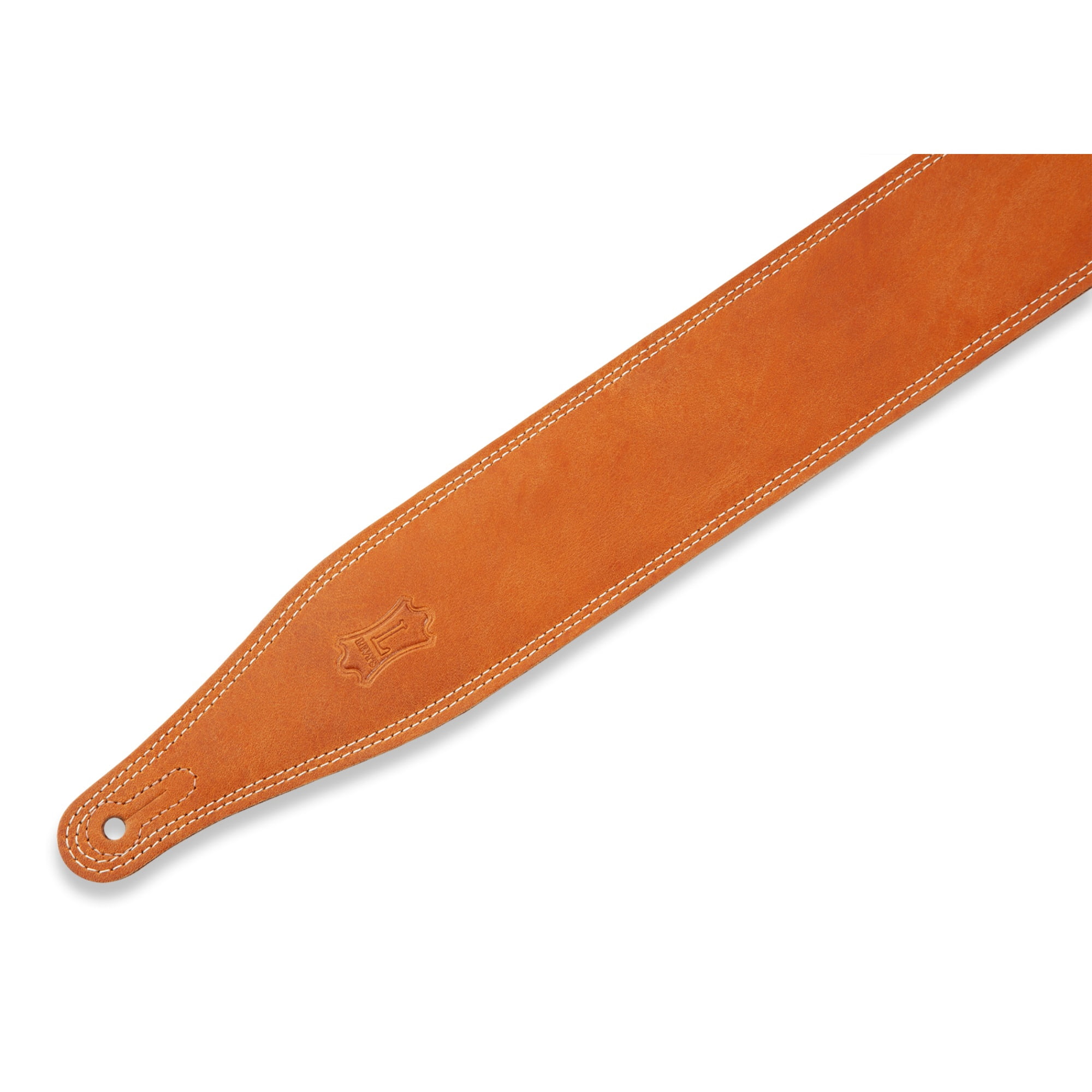 Levy's 2.5" Garment Leather Guitar Strap, Tan