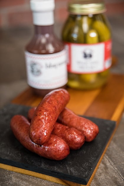 Slovacek Hickory Smoked BBQ Seasoned Sausage - 42 oz Caddy
