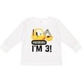 thumbnail image 3 of Inktastic 3rd Birthday Construction Party Boy Boys Long Sleeve Toddler T-Shirt, 3 of 5