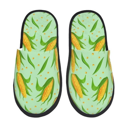 Balery Corn 7 Slient Indoor Furry Fleece Comfort House Shoes Soft Non-Slip Home Shoes Cotton slippers House Slippers-- Large