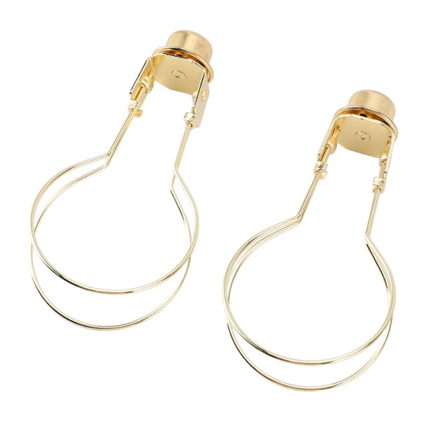 Adaptador De Clip Para Bombilla De Luz De Pantalla De Lámpara, 2 Piezas Clip De Alambre De Metal En Soporte De Pantalla De Bombilla Adaptador De Pantalla Para Lámpara De Mesa