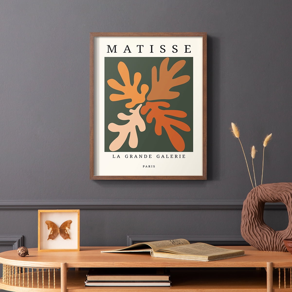 Matisse CCCLXXXV in Brown Solid Wood 8 x 10 Framed Print