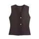 thumbnail image 1 of mfyjkho Camisetas Sin Mangas, Blusa Informal De Manga Corta Con Cuello En V, Sin Mangas Y Color Liso Para Mujer Tops Elegantes Para Mujer M, 1 of 2