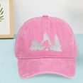 thumbnail image 4 of ONFD Hats For Men Women Funny Adjustable Washed Embroidered Wild Baseball Cap Embroidered Black One Size, 4 of 4