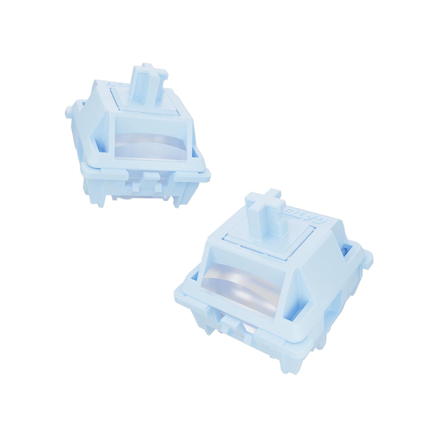 Gateron Smoothie Series Linear Switch, 5-Pin Pre-lubed Full POM Keyboard Switch for MX Mechanical Keyboard, Sea Salt Smoothie (105PCS)