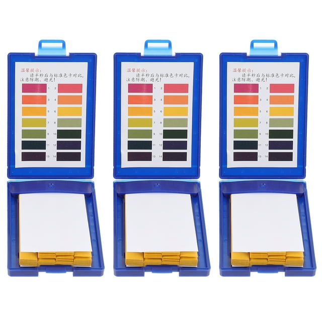 EeaseMX 3 cajas de papel para prueba de pH, papel para prueba ácido-base, papel indicador de pH para agua y suelo