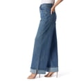 thumbnail image 2 of Jessica Simpson Women's and Women's Plus Freesia Wide Leg Cuffed Jeans, 32" Inseam, Sizes 2-24W, 2 of 5