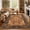 Orange, variant on GlowSol Machine Washable Vintage Area Rug - Soft Faux Wool, Durable, Pet Friendly Carpet for Living Room, Bedroom, Dining Room - Navy Blue, 9x12
