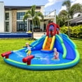 thumbnail image 3 of Gymax Inflatable Waterslide Wet & Dry Bounce House w/Upgraded Handrail & 780W Blower, 3 of 10