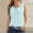 Light Blue tank tops, variant on Wycnly Tank Top for Women Summer Tops Breathable Comfy Henley Shirts Slim Button up Tunic Fashion Solid Sleeveless Tee Shirts Ladies Sleeveless Shirt