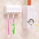 thumbnail image 2 of Juego De Accesorios De Baño: Soporte Para Cepillos De Dientes, Dispensador Automático De Pasta De Dientes, Soporte Para Cepillos De Dientes, Estante De Pared, Juego De Utensilios De Baño, 2 of 7