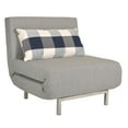 thumbnail image 4 of Cortesi Home  Grey Convertible Futon Chair, 4 of 4