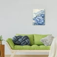 thumbnail image 2 of Timeless Elegance Blue Abstract Flower Art, Modern Canvas Prints to Elevate Your Living Room, Bedroom & Home Décor, 12x16 inches, 2 of 7