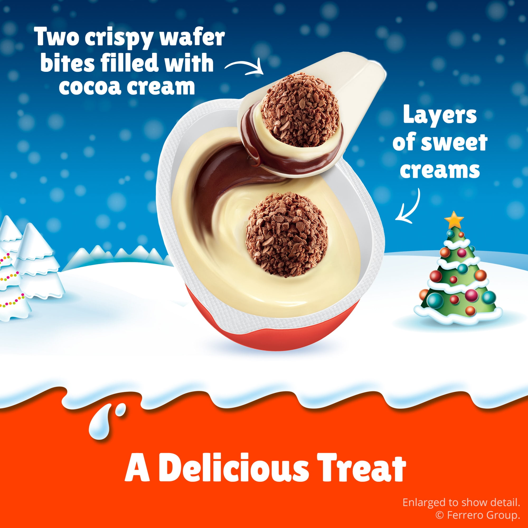Kinder Joy Egg, Holiday Toy, Chocolatey Wafer Bites, Individually Wrapped, Stocking Stuffer, 1 Count, 0.7 oz