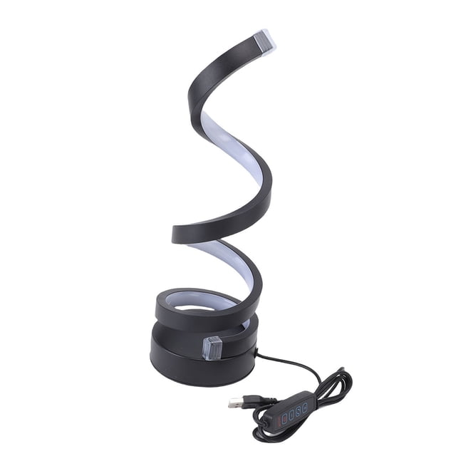 Lámpara De Mesa En Espiral, Lámpara De Mesa LED Resistente Y Estable Decorativa Regulable Para Oficina
