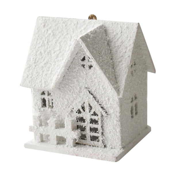 Adorno navideño para casa con nieve blanca, colgante para casa, decoración para el hogar, regalo de Navidad. 85x7x95cm