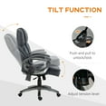 thumbnail image 6 of Vinsetto Big and Tall Executive Office Chair with Vibration Massage, Gray, 6 of 9