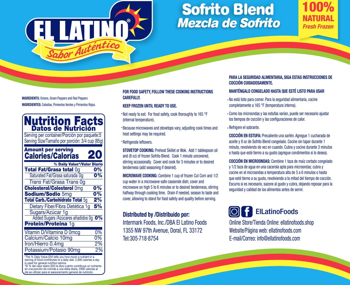 El Latino Sofrito Blend 16oz