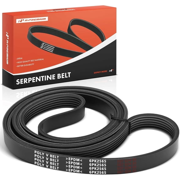 A-Premium 101.06 In Engine Serpentine Belt Compatible with Ford, GMC, Mitsubishi, Lincoln, Chevy, Isuzu, Mercury, Pontiac & Workhorse Cars - Explorer, Taurus, Expedition, E-150 Econoline, Lancer