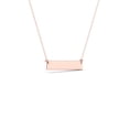 thumbnail image 3 of aaXia 10K Rose Gold Diamond Accent Bar Necklace, 3 of 5