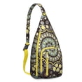 thumbnail image 1 of Chic Paisley Sling Backpack - Exotic Colorful Pattern Shoulder Bag, Fashionable Anti-Theft Pack for Commuters, 1 of 4