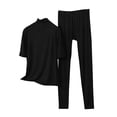 thumbnail image 2 of ylioge M-5X Plus Size Modal-Pajama Sets for Women 2 Piece Short Sleeve Tops High Waisted Pants Casual Solid Color Soft Loungewear Pajamas Outfits Set, 2 of 5