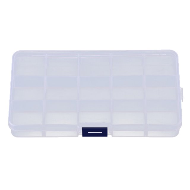 Eigraketly 8/10/15 Rejilla Pesca Caja de almacenamiento transparente Organizador de anzuelos de pescado Contenedor de joyería de plástico Pescar transparente 15 celdas
