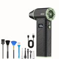 thumbnail image 1 of Violent Turbo Fan Mini USB Rechargeable Handheld Air Duster – 36V 10000mAh Battery, Portable ABS Blower for Keyboards, Car, Electronics & Outdoor Use, 1 of 11