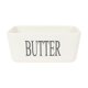 thumbnail image 2 of Caja de mantequilla de cerámica | Contenedor de almacenamiento de queso | Guardián de mantequilla de estilo nórdico | Material cerámico duradero | Blanco Negro Amarillo | 17x13x6,2cm | Tarro de, 2 of 6