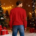 thumbnail image 4 of Christmas Graphic Tees Christmas Sweatshirts Men Red L, 4 of 5