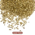 thumbnail image 2 of Uxcell 20g Crushed Glass Chips, 1-3mm Irregular Metallic Sequins Glass Stone Gold Tone, 2 of 5