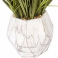 thumbnail image 2 of Plastic Grass and Onion Grass Artificial Indoor/ Outdoor Faux Décor in Ceramic Pot By Minx NY, 2 of 4