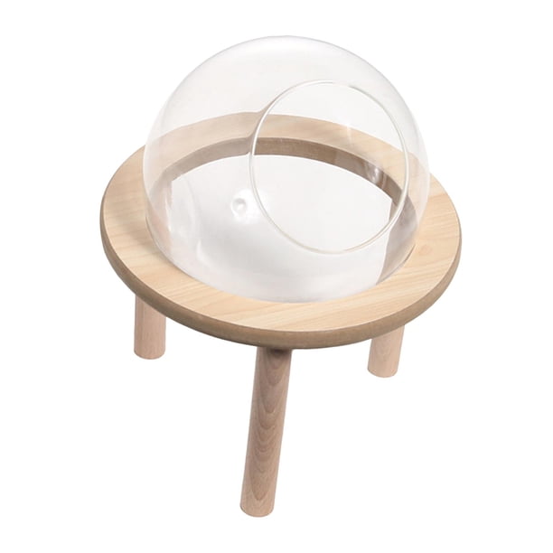 Contenedor de baño de arena para hámster, baño de madera, juguete para mascotas, grande, transparente, caja de baño de arena para hámster, baño de 15cm