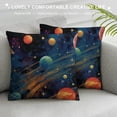 thumbnail image 3 of Creowell  Outer Space Planet Pillow Covers,Constellation Stars Throw Pillow Cases Decorative Double-Sided Square Pillowcases for Home Decor Living Room Sofa Bedroom Outdoor, 3 of 5