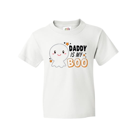 Inktastic Daddy is my Boo with Cute Ghost Youth T-Shirt